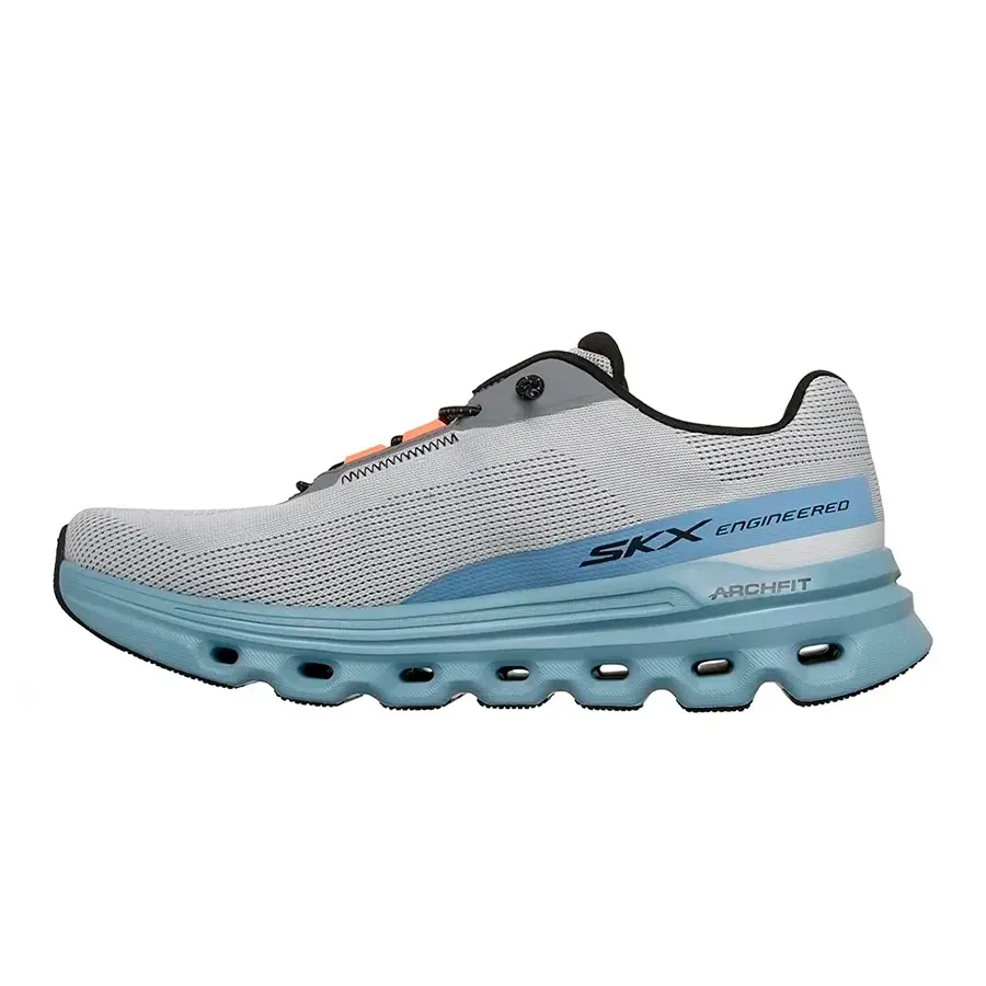 Imagen 1 de 5 de Zapatillas Skechers Go Run Glide Step Arch-GRIS-CELESTE