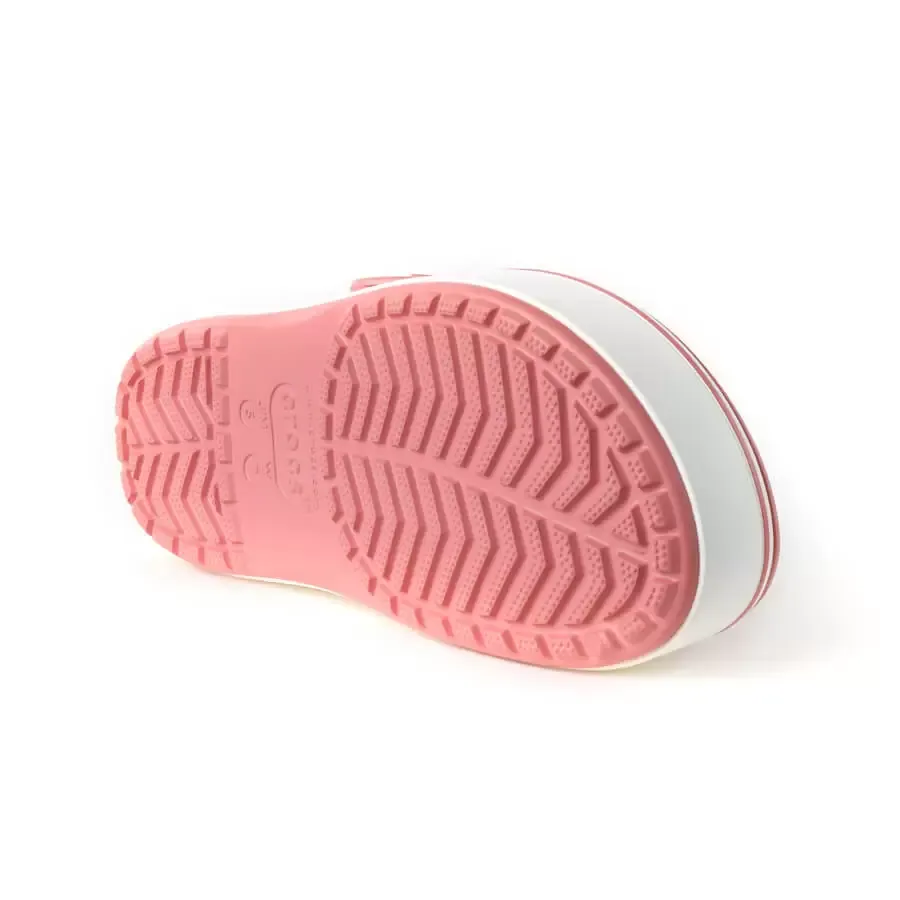 Imagen 4 de 5 de Ojotas Crocs Crocband Platform-ROSA/BLANCO