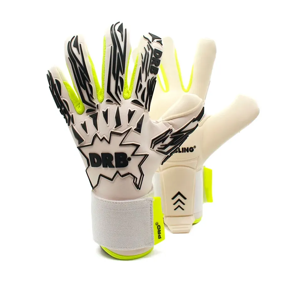 Imagen 0 de 5 de Guantes DRB Arquero Feline Evo Sr-BLANCO/NEGRO/LIMA