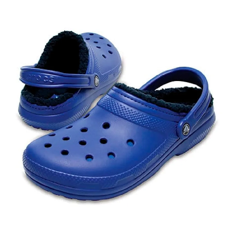 Imagen 2 de 4 de Ojotas Crocs Classic Lined Clog-AZUL/MARINO
