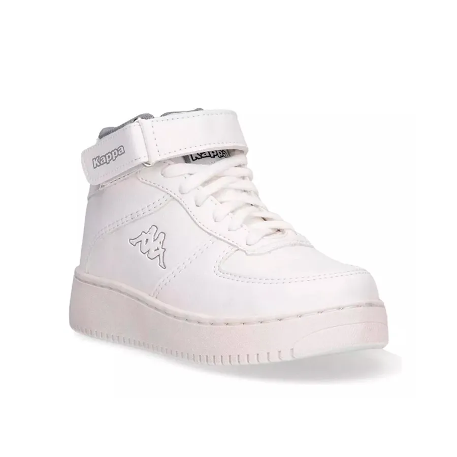 Imagen 1 de 6 de Zapatillas Kappa Logo Linate Mid Velcro Kids-BLANCO