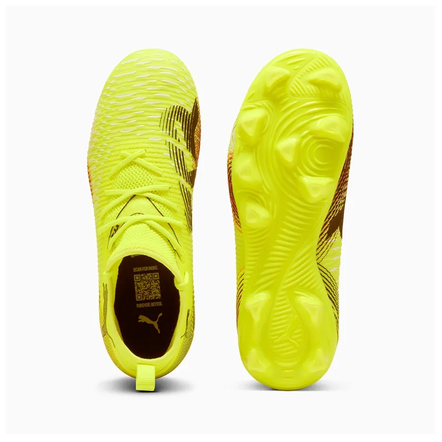 Imagen 3 de 6 de Botines Puma Future 8 Match Fg/Ag Jr-AMARILLO FLUOR/NEGRO