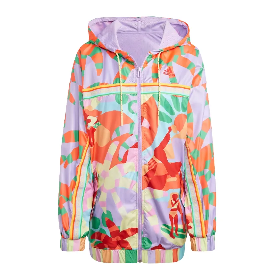 Imagen 0 de 4 de Campera adidas Farm-LILA/MULTICOLOR