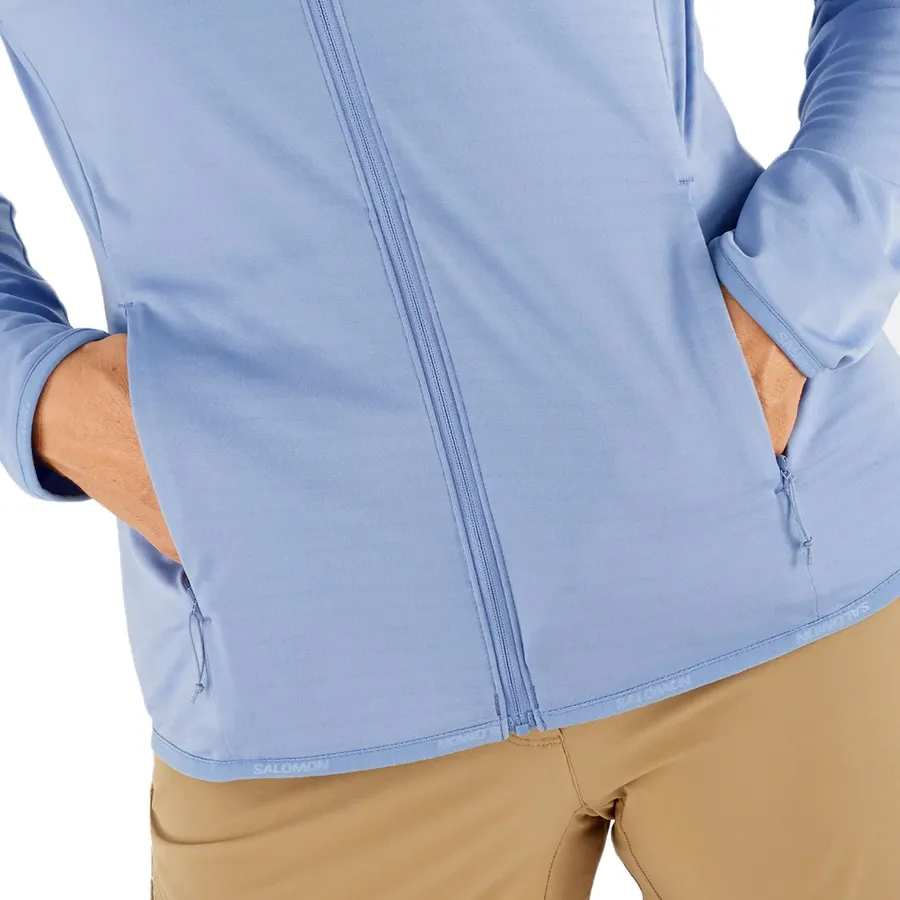 Imagen 4 de 6 de Campera Salomon Outrack Full Zip Mid-CELESTE