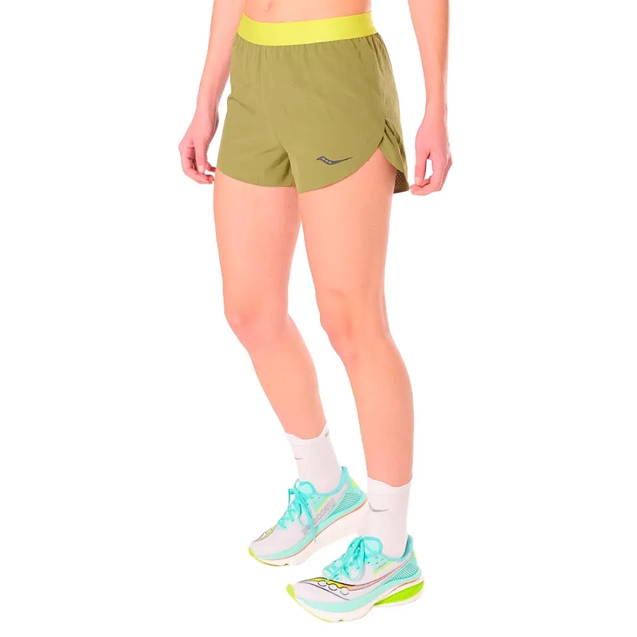 Imagen 0 de 3 de Short Saucony Endorphin Split-VERDE OLIVA