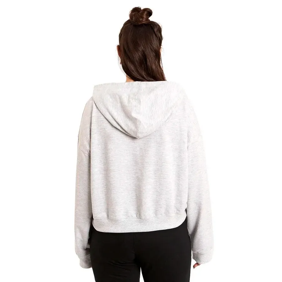 Imagen 1 de 5 de Buzo Asics C/Capucha Icon Crop-GRIS