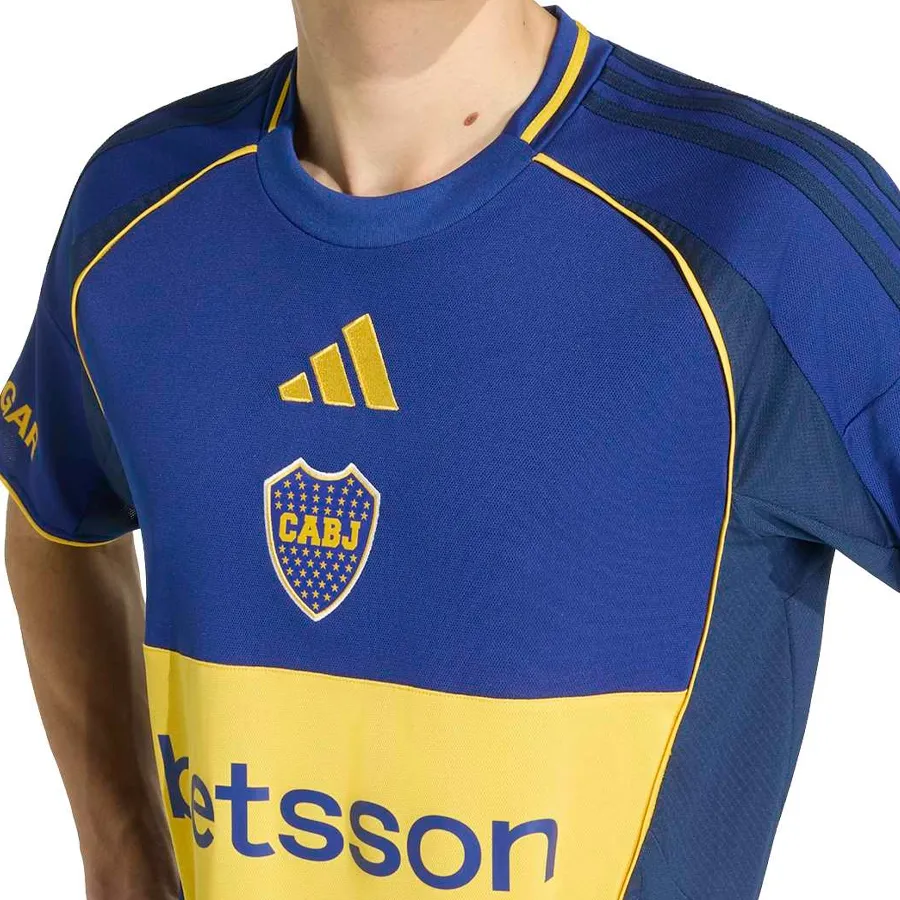 Imagen 4 de 6 de Camiseta adidas Boca Juniors 25 Aniversario Bicampeón De América 2001-AZUL/AMARILLO
