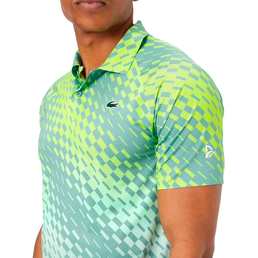 Imagen 6 de 9 de Remera Lacoste Novak Djokovic-VERDE/LIMA