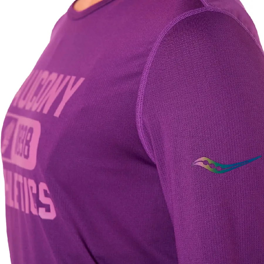 Imagen 2 de 4 de Remera Saucony Stopwatch Graphic-PURPURA
