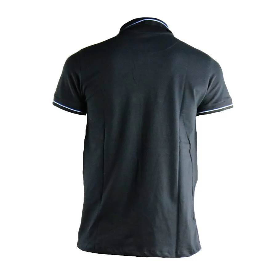 Imagen 2 de 4 de Remera Fiume Sport Polo Casual Premium-NEGRO