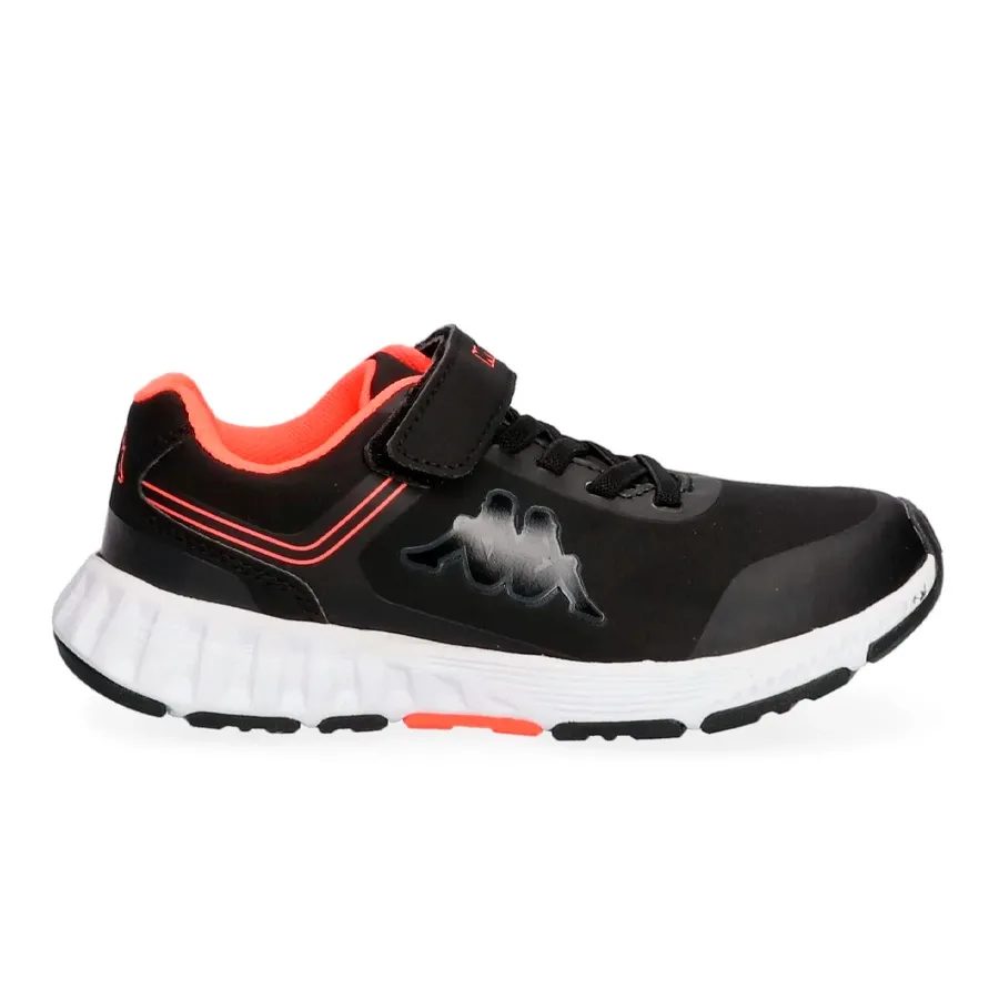 Imagen 0 de 6 de Zapatillas Kappa Logo Fasterpu Kid-NEGRO/CORAL FLUOR