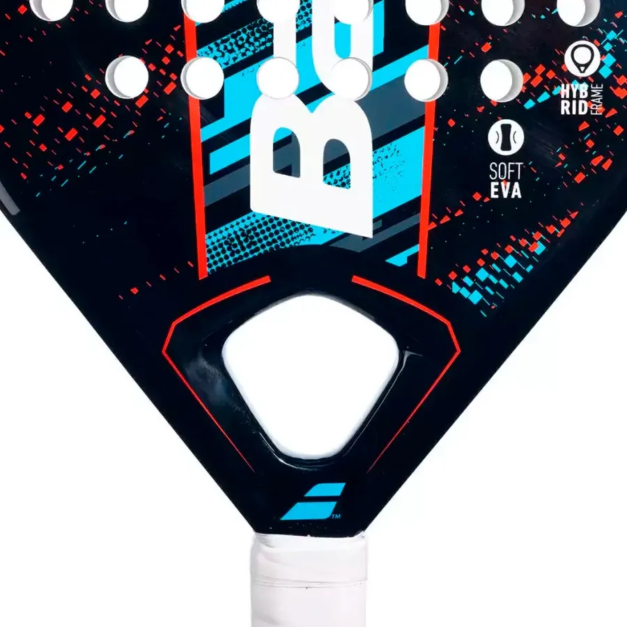 Imagen 3 de 4 de Paleta Babolat Reflex-NEGRO/CELESTE/BLANCO