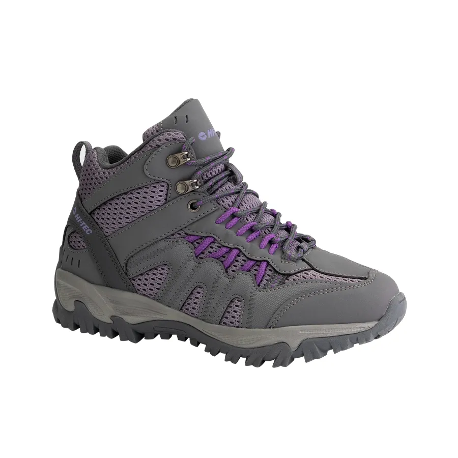 Imagen 1 de 5 de Botas Hi-tec Santa Cruz Trek Mid-GRIS/MORADO
