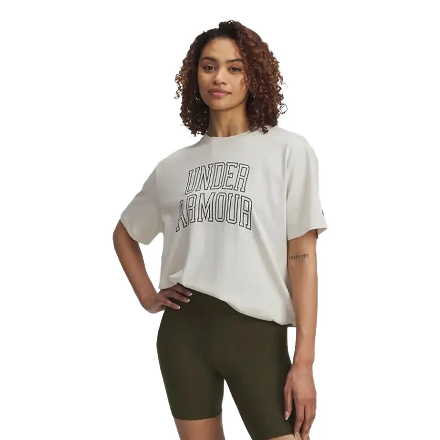 Imagen 0 de 2 de Remera Under Armour Rival Os Campus-NATURAL
