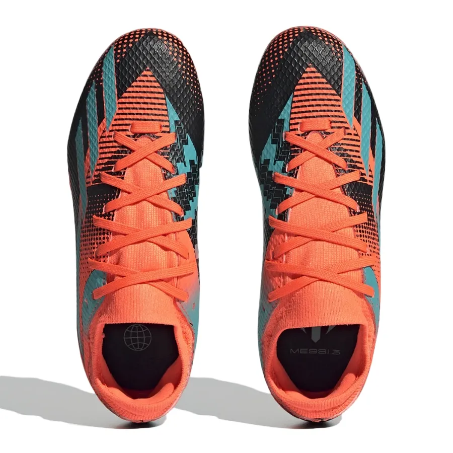 Imagen 3 de 5 de Botines adidas X Speedportal Messi.3-NARANJA FLUOR/TURQUESA/NEGRO