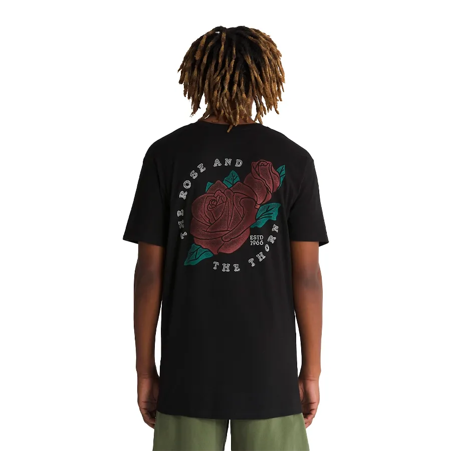 Imagen 1 de 4 de Remera Vans Rosethorn-NEGRO/BLANCO/BORDO