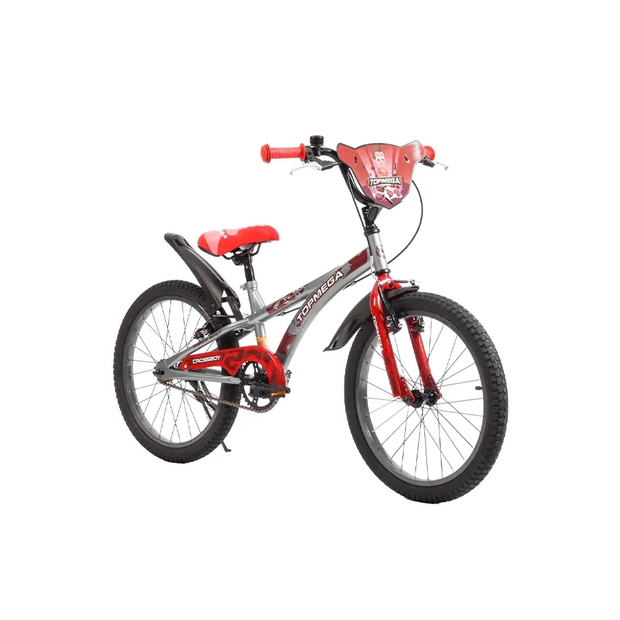 Imagen 1 de 7 de Bicicleta TopMega Crossboy R20 1vel-GRIS/ROJO