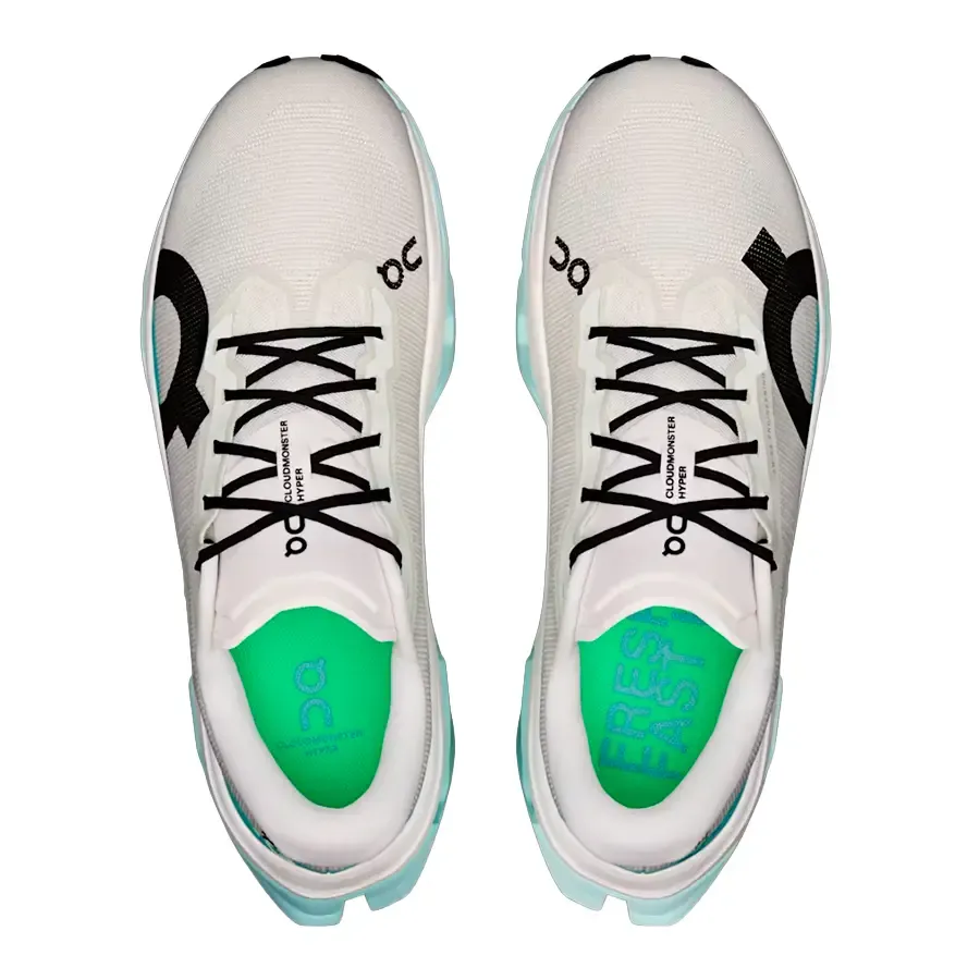Imagen 3 de 6 de Zapatillas On Cloudmonster 3 Hyper-BLANCO/TURQUESA/NEGRO