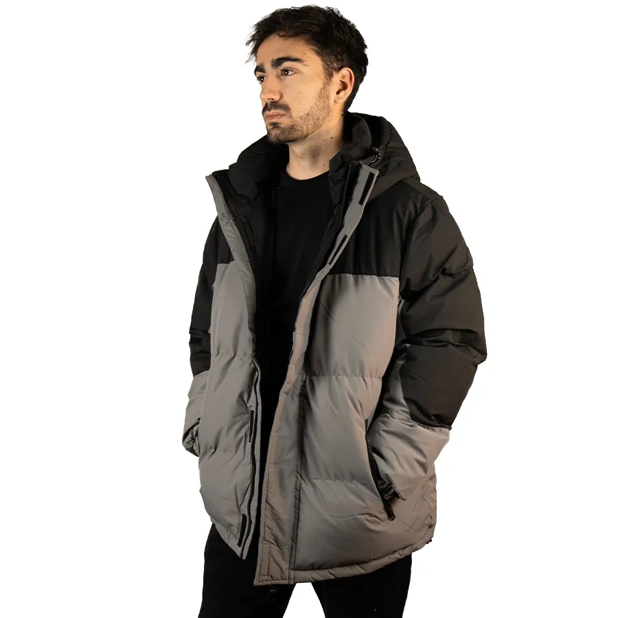 Imagen 2 de 8 de Campera Kamp Padding 25-GRIS/NEGRO