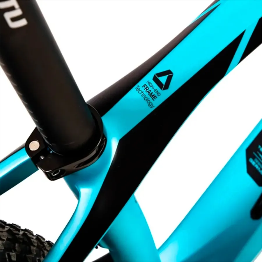 Imagen 3 de 6 de Bicicleta Sava Mtb Carbono Deck 6.1 Deore 12v T15-CELESTE