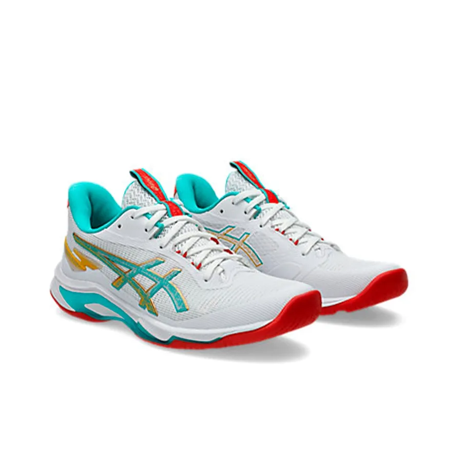 Imagen 1 de 6 de Zapatillas Asics Netburner Ballistic Ff Mt 4 M-BLANCO/TURQUESA/ROJO