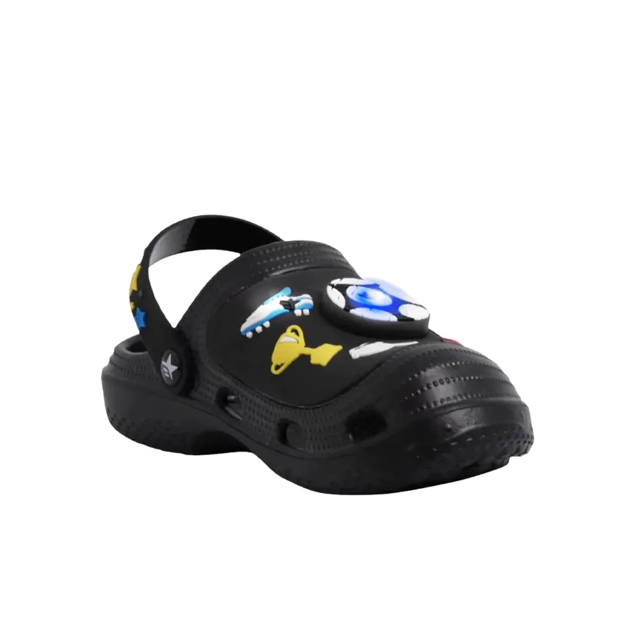 Imagen 1 de 4 de Sandalias Footy con luz-NEGRO/VERDE AGUA