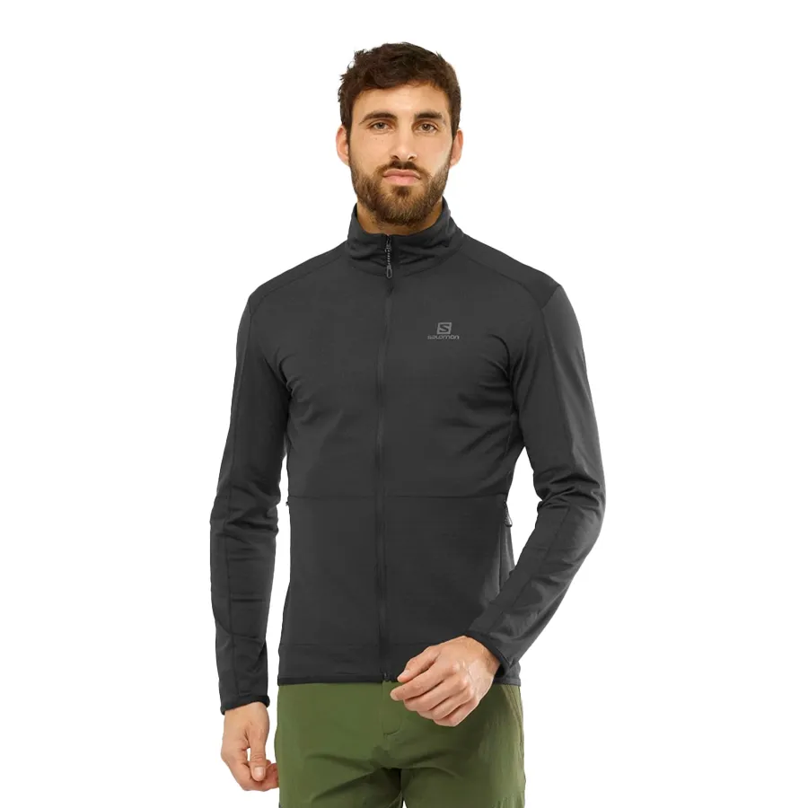 Imagen 1 de 3 de Campera Salomon Outrack fz-NEGRO