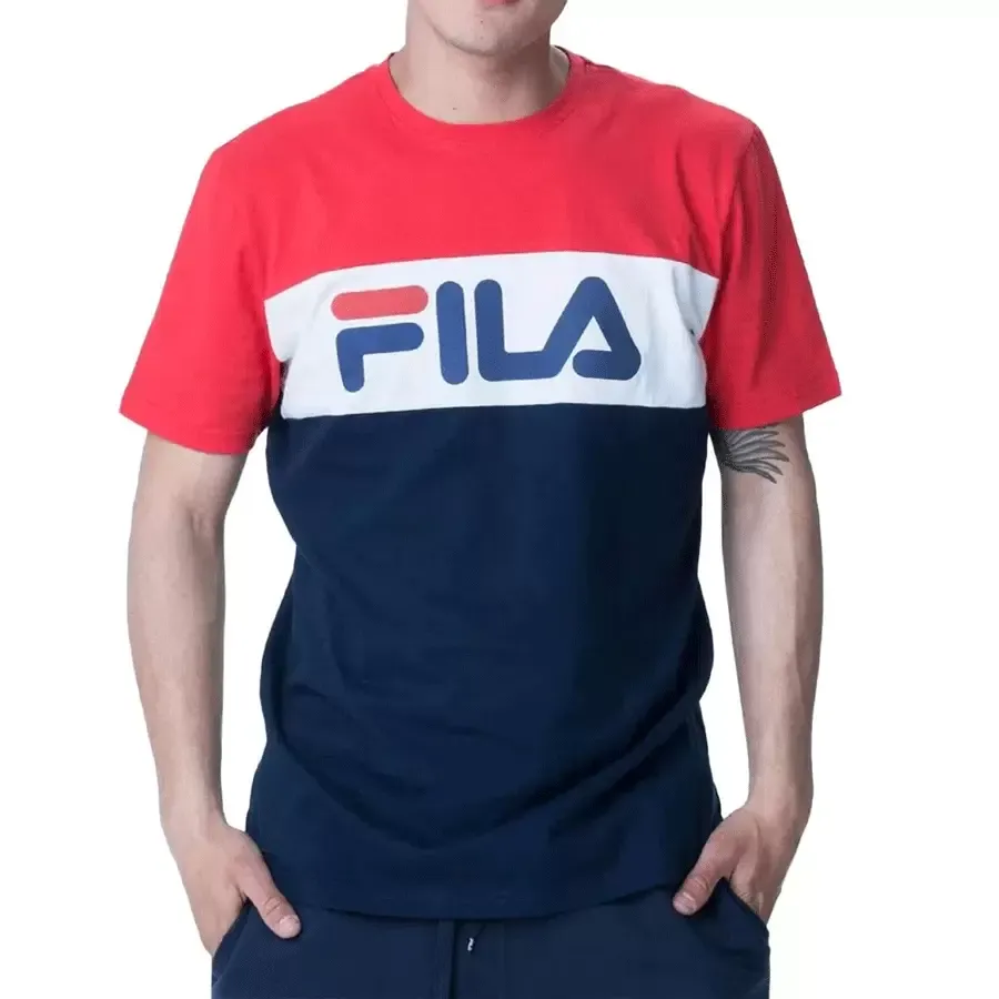 Imagen 0 de 3 de Remera Fila Letter Colors-ROJO/BLANCO/MARINO