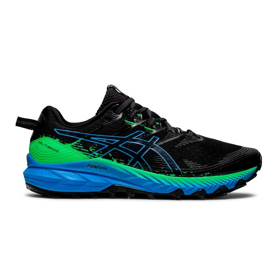 Imagen 0 de 6 de Zapatillas Asics Gel Trabuco 10 Standard-NEGRO/AZUL/VERDE