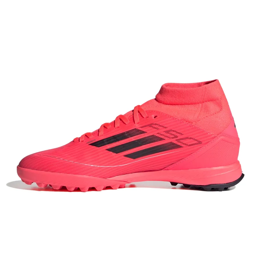 Imagen 2 de 7 de Botines adidas F50 League Mid Tf-CORAL FLUOR/NEGRO