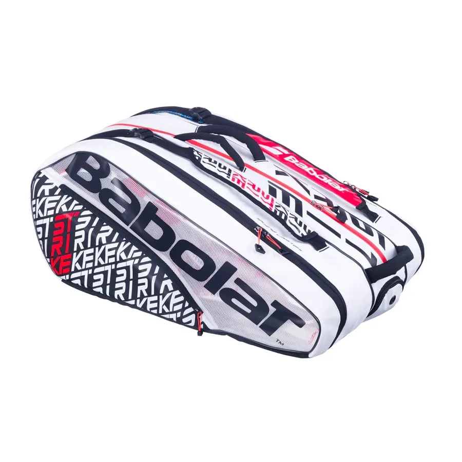 Imagen 0 de 5 de Raquetero Babolat Rh X 12 Pure Strike 2020-BLANCO/NEGRO/NARANJA