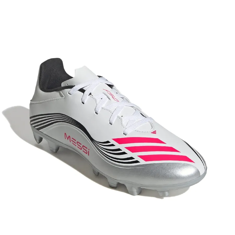 Imagen 1 de 7 de Botines adidas F50 Messi Club Fg-BLANCO/ROJO/PLATA