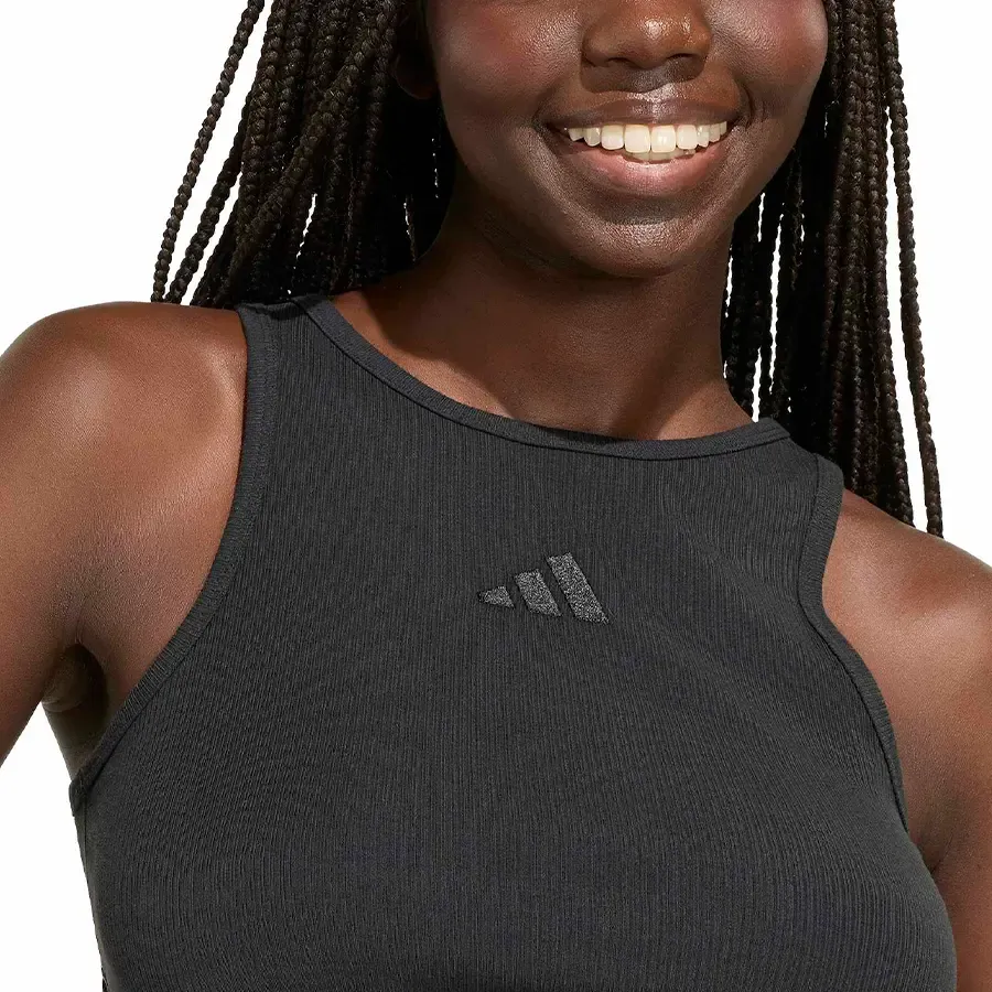 Imagen 3 de 5 de Musculosa adidas Kit Logo-NEGRO