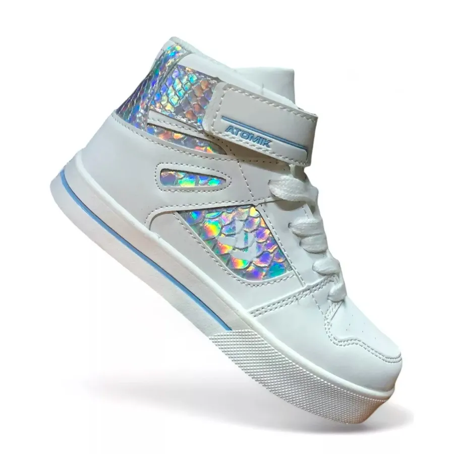 Imagen 3 de 4 de Zapatillas Atomik Casual Flip Kids 24-BLANCO