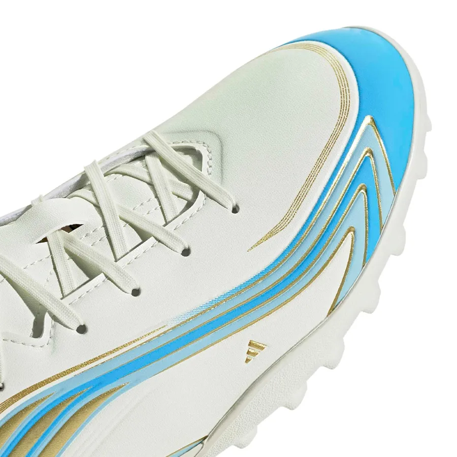 Imagen 5 de 7 de Botines adidas F50 Club El Ultimo Tango Tf-BLANCO/CELESTE/DORADO