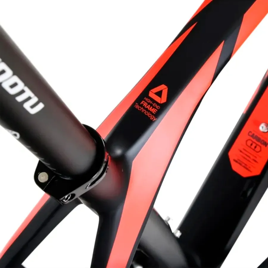 Imagen 5 de 6 de Bicicleta Mtb Sava Carbono Deck 6.1 Deore 12V T19-NEGRO/ROJO