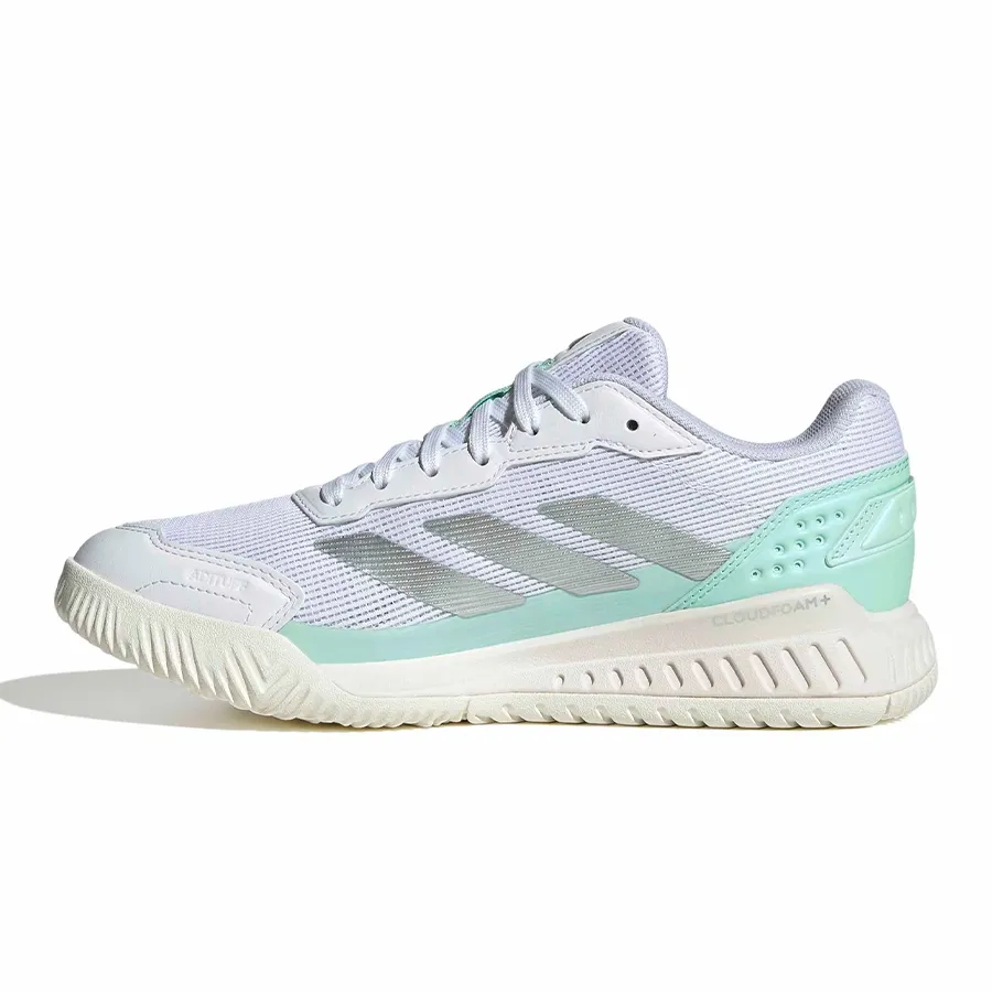 Imagen 2 de 7 de Zapatillas adidas Courtquick Padel-BLANCO/CELESTE/PLATA
