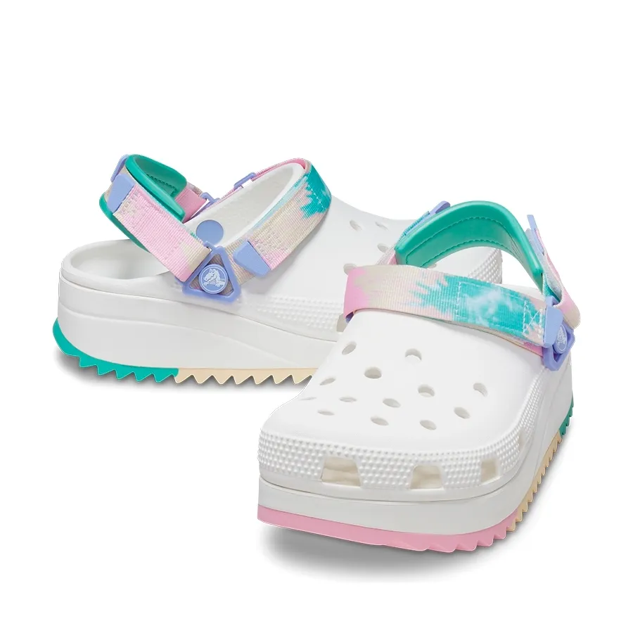 Imagen 4 de 7 de Sandalias Crocs Classic Hiker Clog-BLANCO/VERDE/LILA