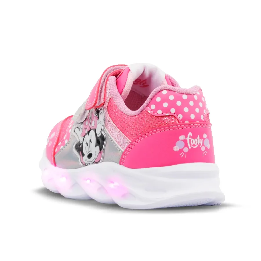 Imagen 1 de 3 de Zapatillas Footy Minnie con Luz-FUCSIA/PLATA