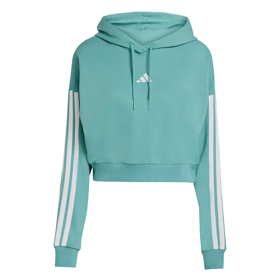 Imagen 3 de 4 de Buzo adidas Essentials 3 Stripes-TURQUESA/BLANCO