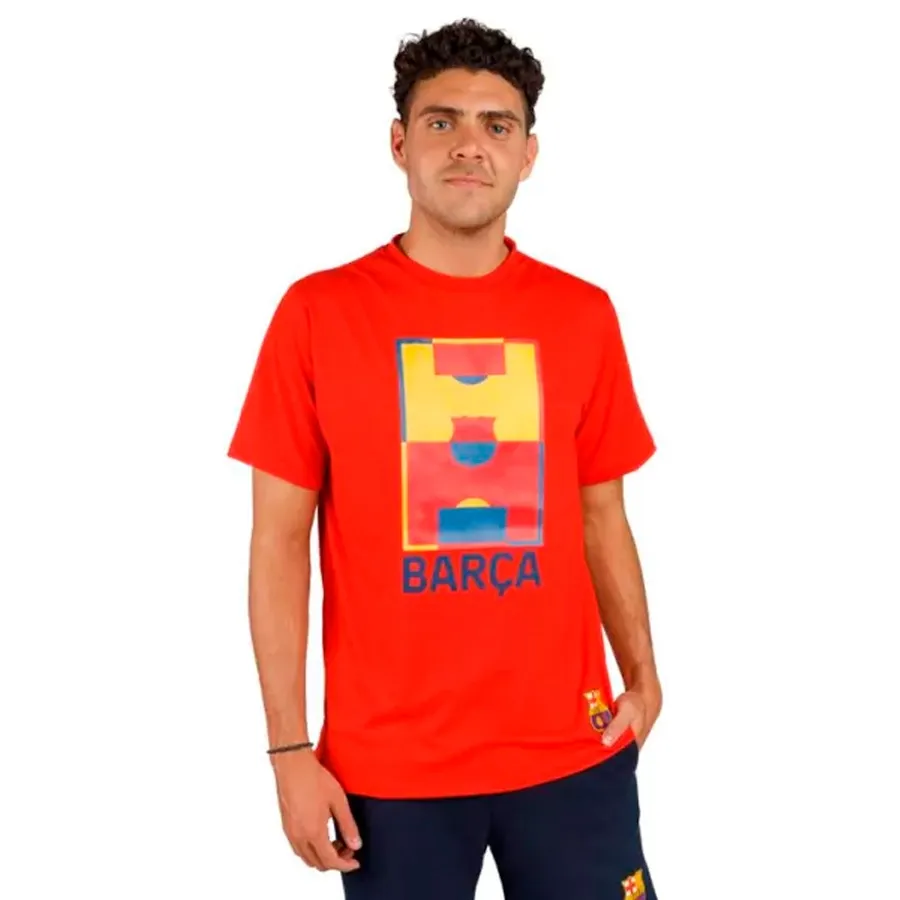 Imagen 1 de 3 de Remera DRB Barcelona-ROJO/NARANJA