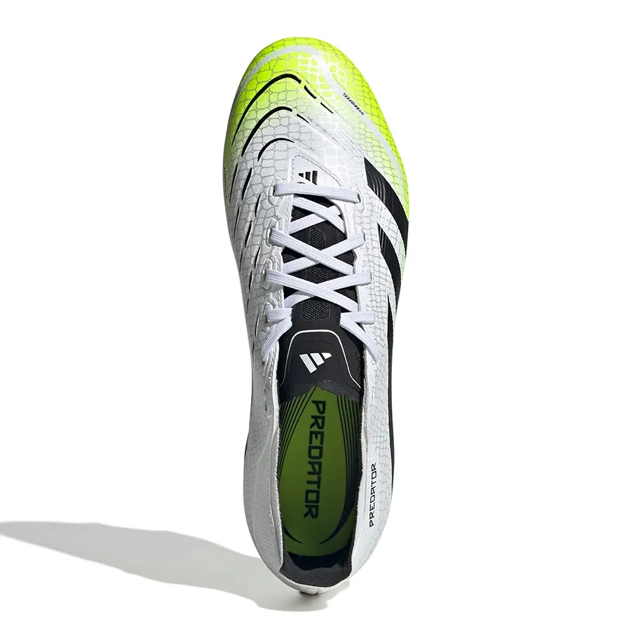 Imagen 3 de 7 de Botines adidas Predator League Fg-BLANCO/NEGRO/VERDE FLUOR