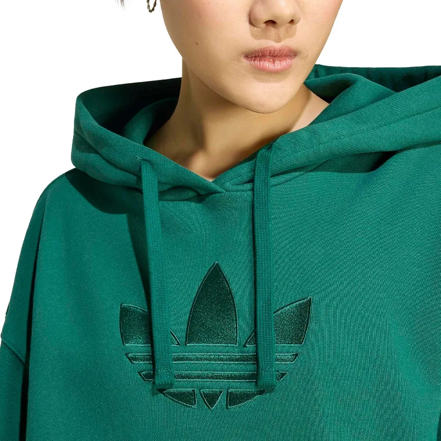 Imagen 3 de 5 de Buzo adidas originals Trefoil-VERDE