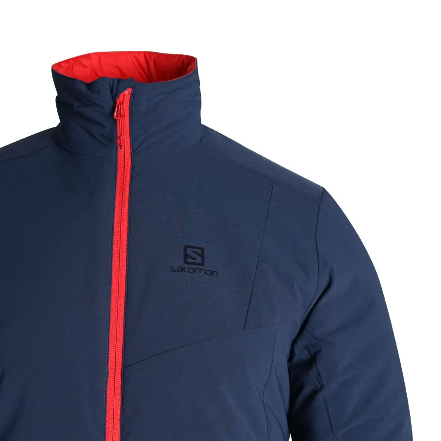 Imagen 4 de 6 de Campera Salomon Drifter-MARINO/ROJO