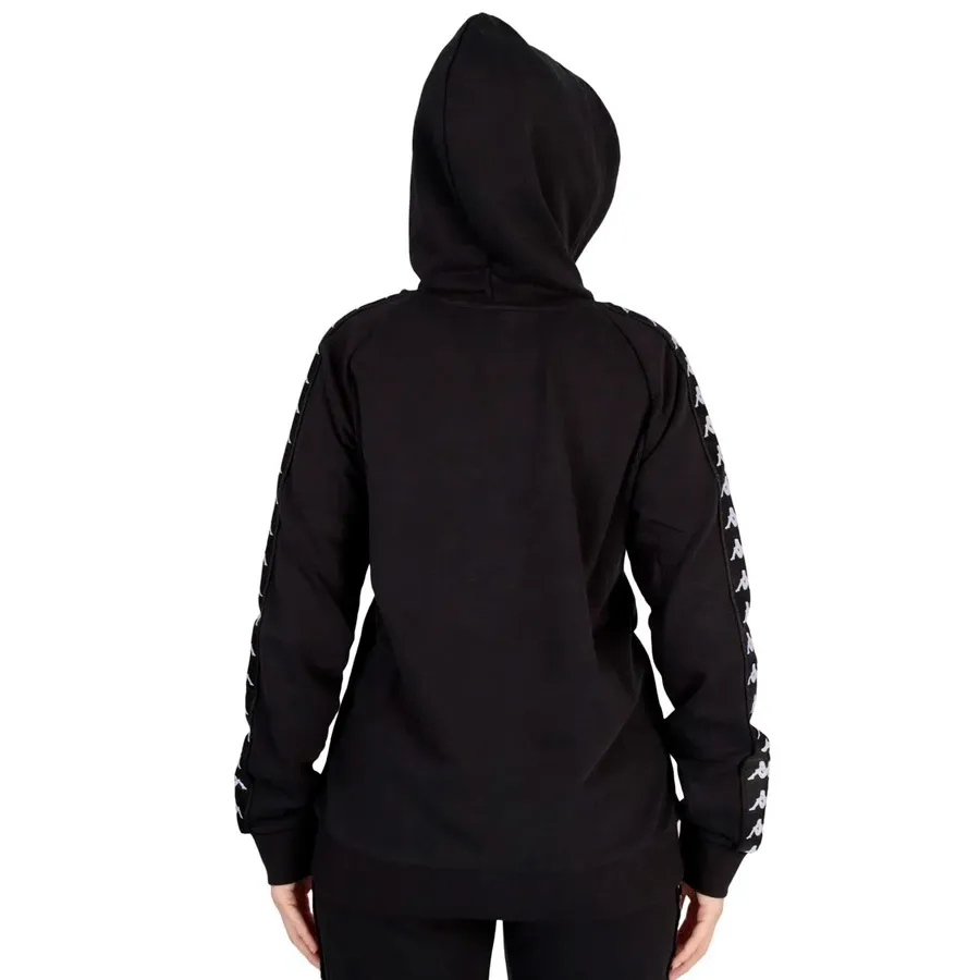 Imagen 3 de 5 de Campera Kappa 222 Banda Balzi 2-NEGRO/BLANCO
