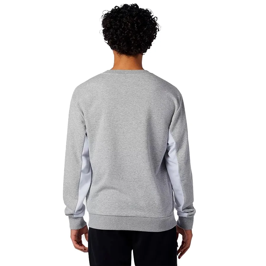 Imagen 1 de 2 de Buzo New Balance Athletics Fleece-GRIS/BLANCO