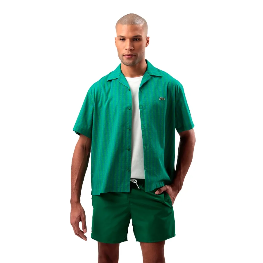 Imagen 0 de 3 de Camisa Lacoste Monograma-VERDE/AZUL