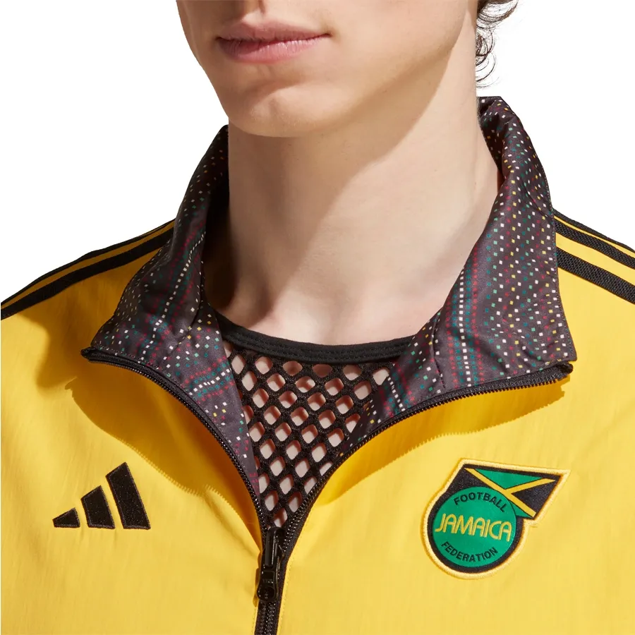 Imagen 5 de 7 de Campera adidas Reversible Anthem Jamaica-AMARILLO/NEGRO