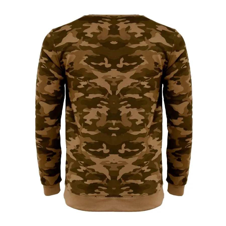 Imagen 3 de 4 de Buzo Reebok Stacked Logo Crew-VERDE/CAMUFLADO