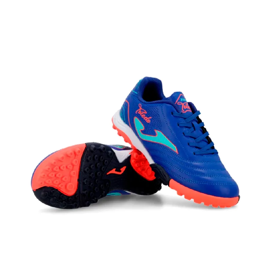 Imagen 6 de 8 de Botines Joma Botin Toledo Jr Tf-AZUL FRANCIA/NARANJA